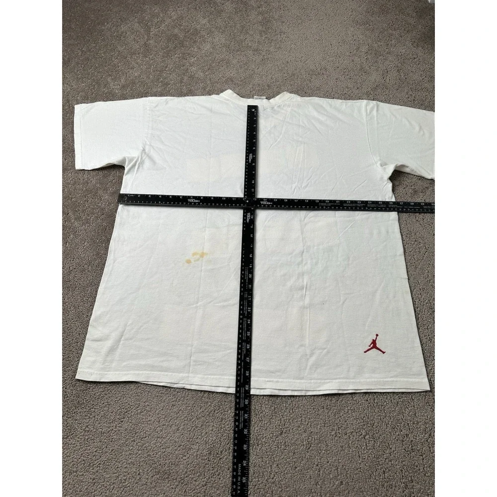 Vintage Mens T-shirt 90s Jordan Michael Jordan Photo Grid White Jumpman Size XXL